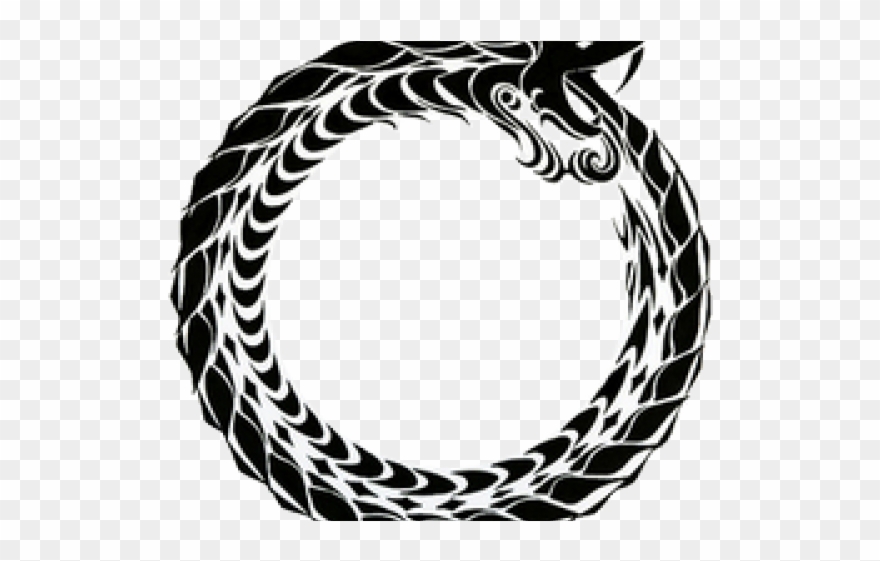 Ouroboros Png - Dragon In A Circle Clipart