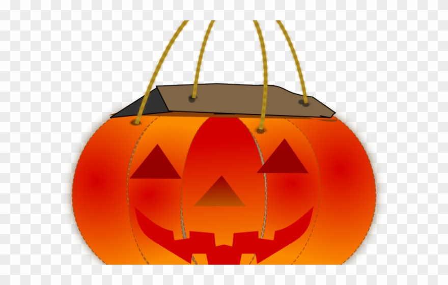 Pumpkin Clipart Bag - Trick Or Treat Bag Png Transparent Png