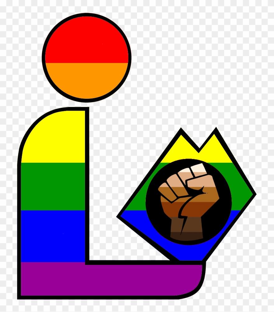 Pride Support Fist Rainbow Library Logo - Pride Library Clipart