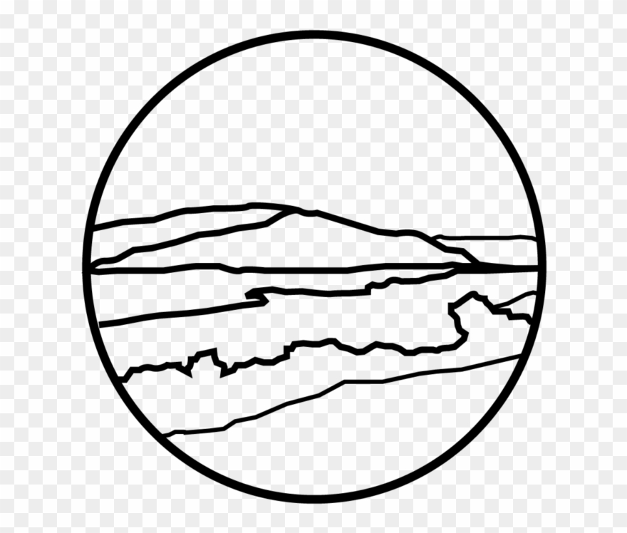 Lake District Windemere - Line Art Clipart