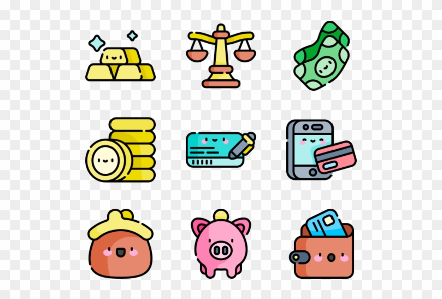 Banking - Printing Icons Clipart