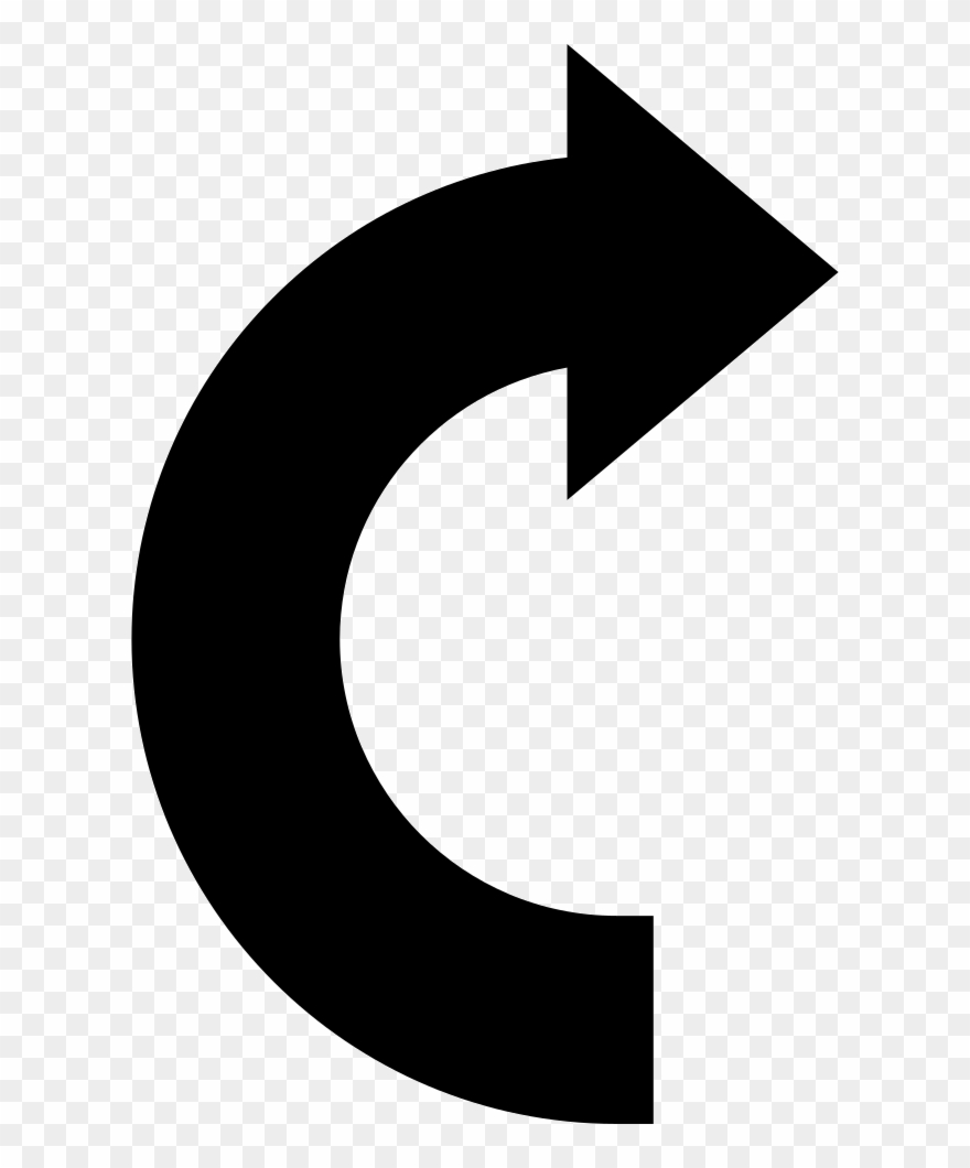 Curve Arrow Free Icon - Circle Clipart