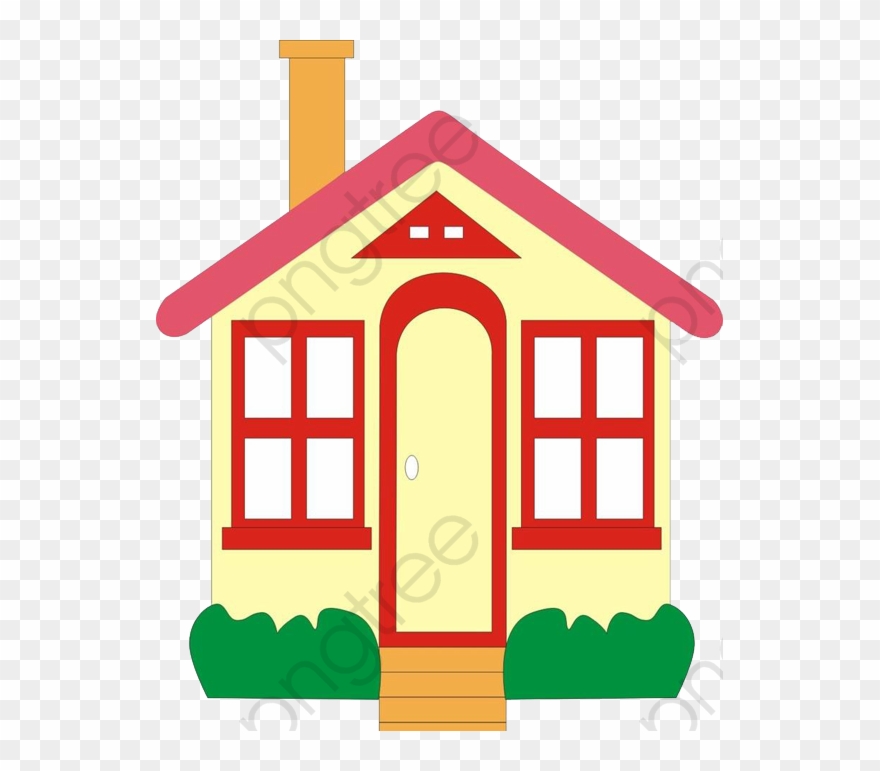 Red Smoke Cartoon House, Cartoon Clipart, Red, Cartoon - Ребуси Дитячі - Png Download