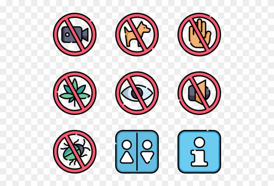 Signals & Prohibitions Clipart