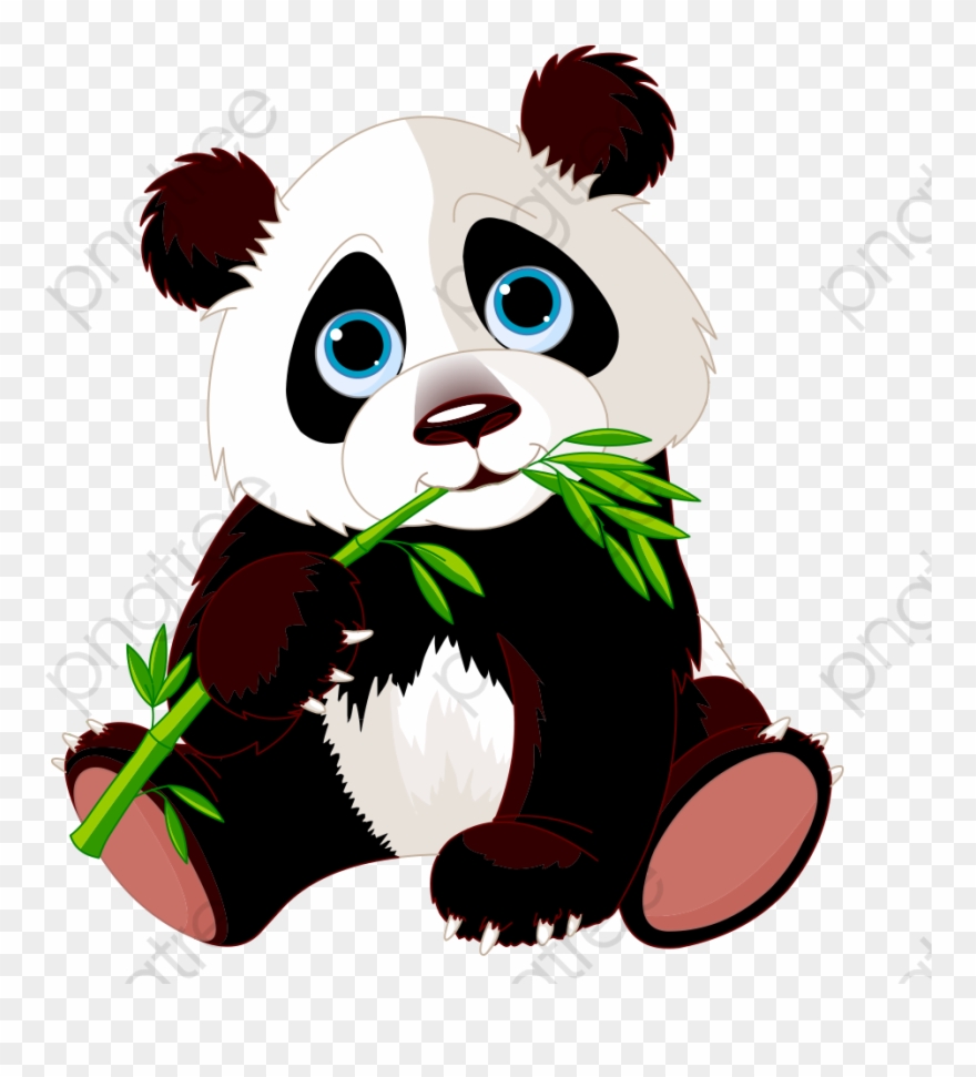 Download Panda Clipart Transparent - Cartoon Panda Bear - Png Download