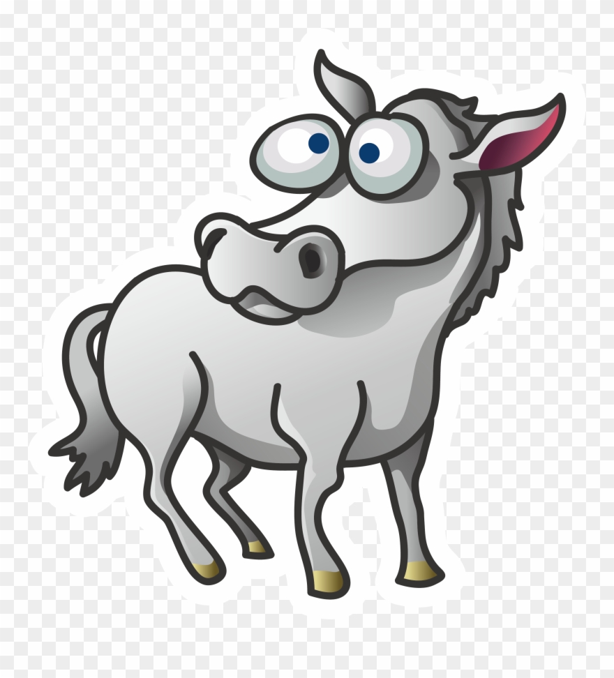 Horse Cartoon Clip Art - Vector Graphics - Png Download