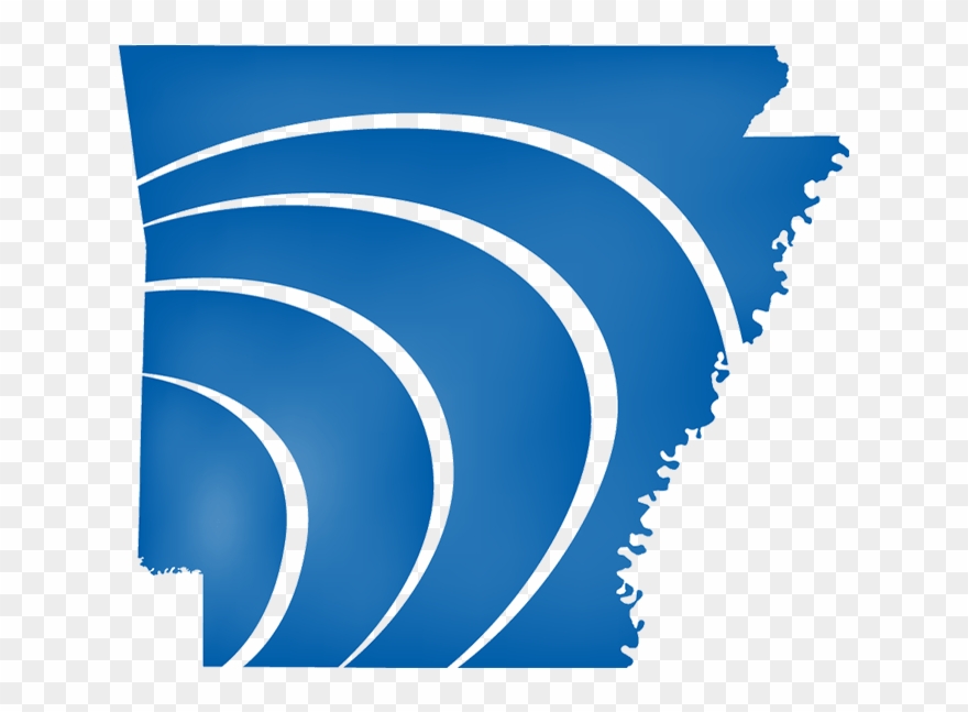 Arkansas State Map Flag Clipart