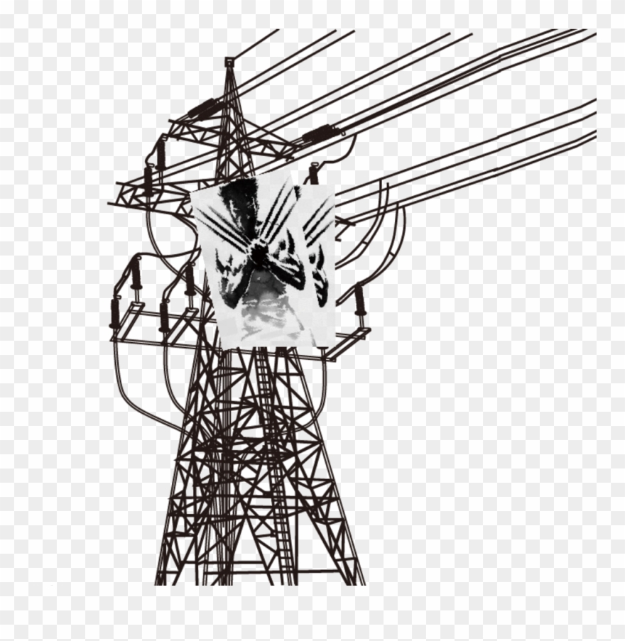 High Dangerous Voltage Cable High-voltage Free Download - Transmission Tower Clipart