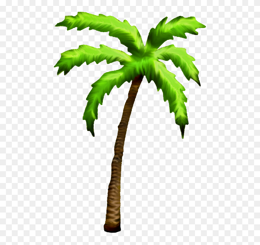 Palm Tree Art Tropical Palm Trees Clip Art Go Back - Palm Tree 8 Bit - Png Download