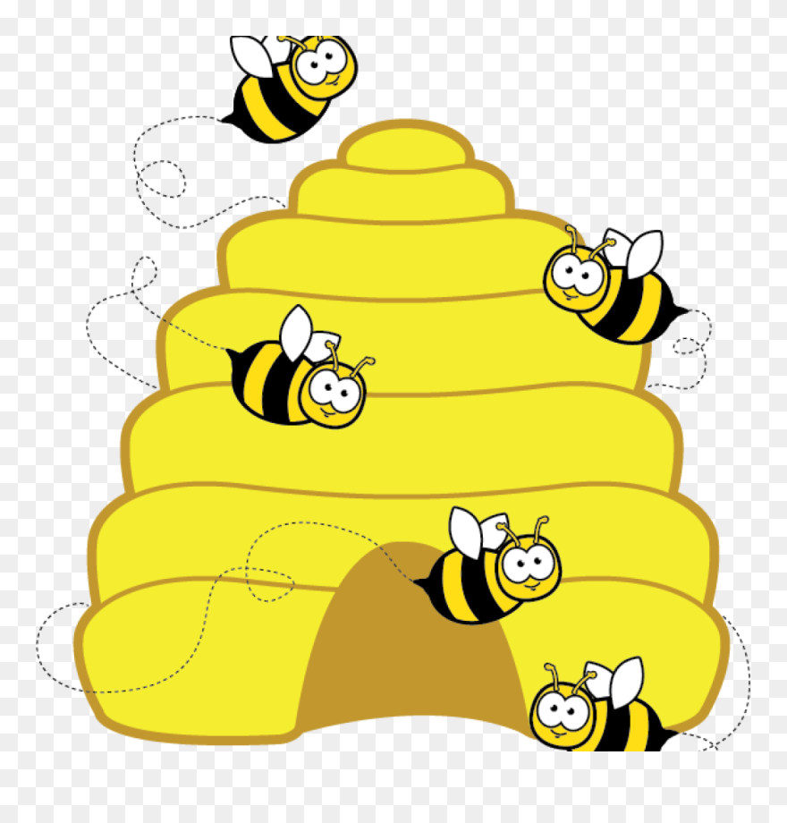 Hive Clip Art Home Free Clipart Bee Clipart Beehive - Bee Hive Clip Art - Png Download