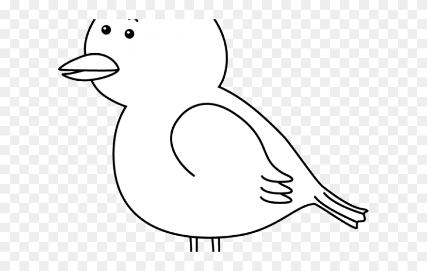 Bird Clipart Outline - Png Download