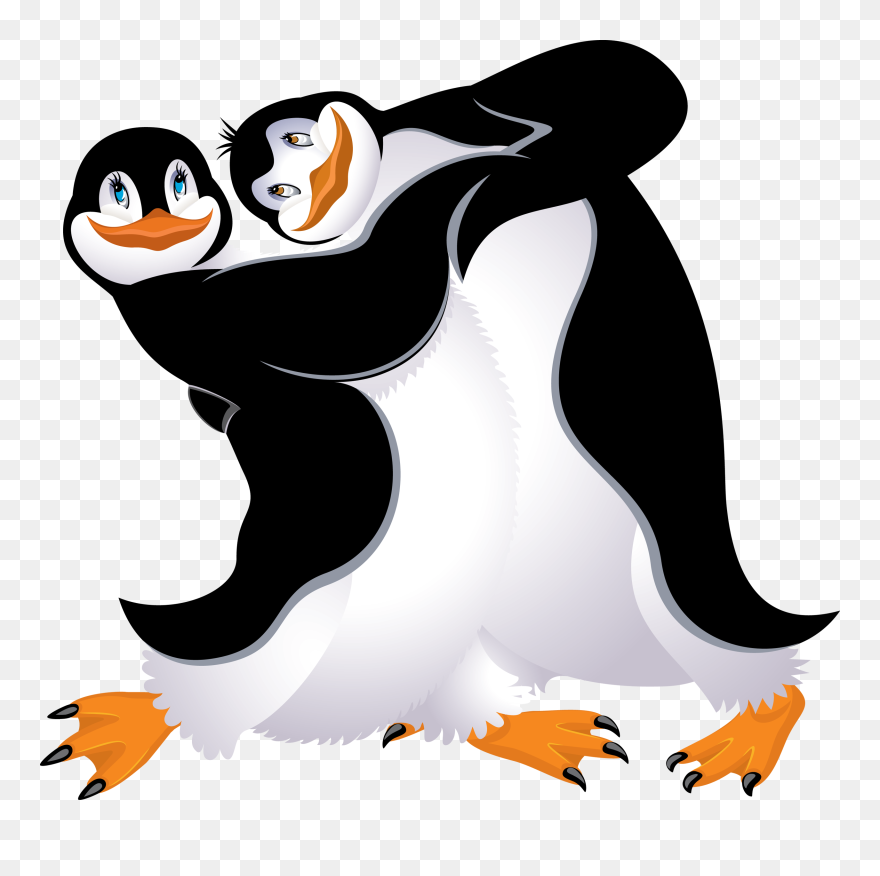 Penguin Cartoon Bird Clip Art Images Are Free To Use - Dancing Penguins Clip Art - Png Download