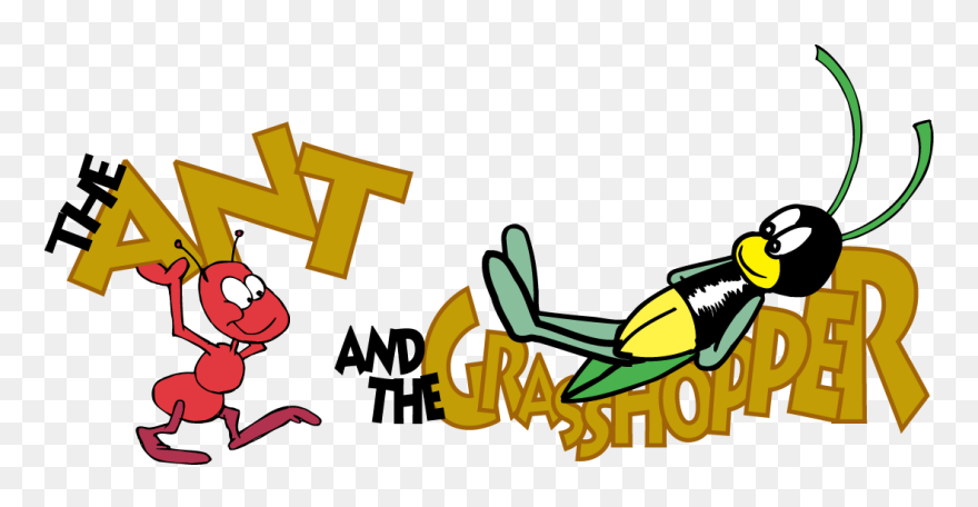 The Ant And The Grasshopper - Ant And The Grasshoppers Clipart