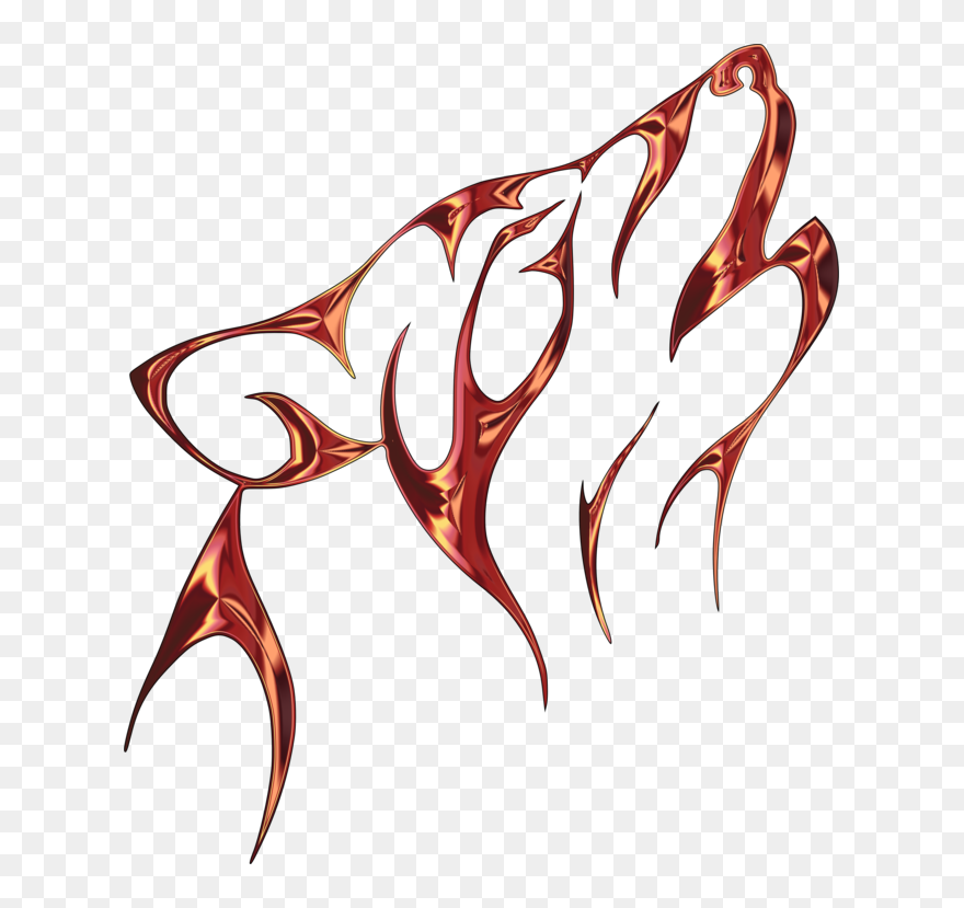 Gray Wolf Tattoo Clip Art Tattoo Art & Design - Wolf Tattoo Drawing - Png Download