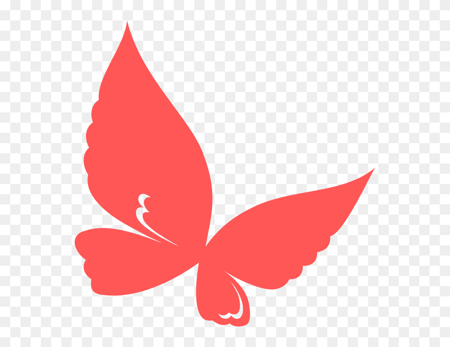 Red Butterfly Clipart - Png Download
