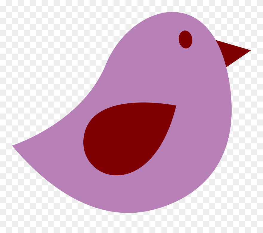 Violet Clipart Bird - Clip Art - Png Download