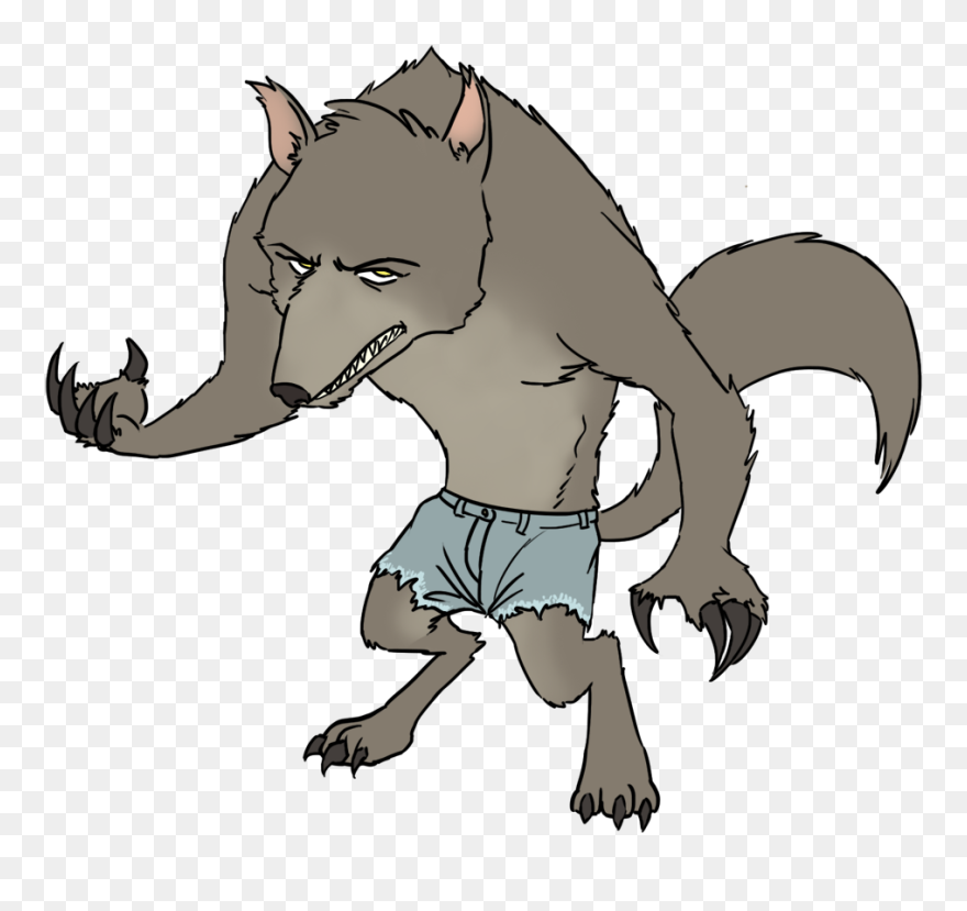 Wolf Clipart Werewolf - Clipart Werewolf - Png Download