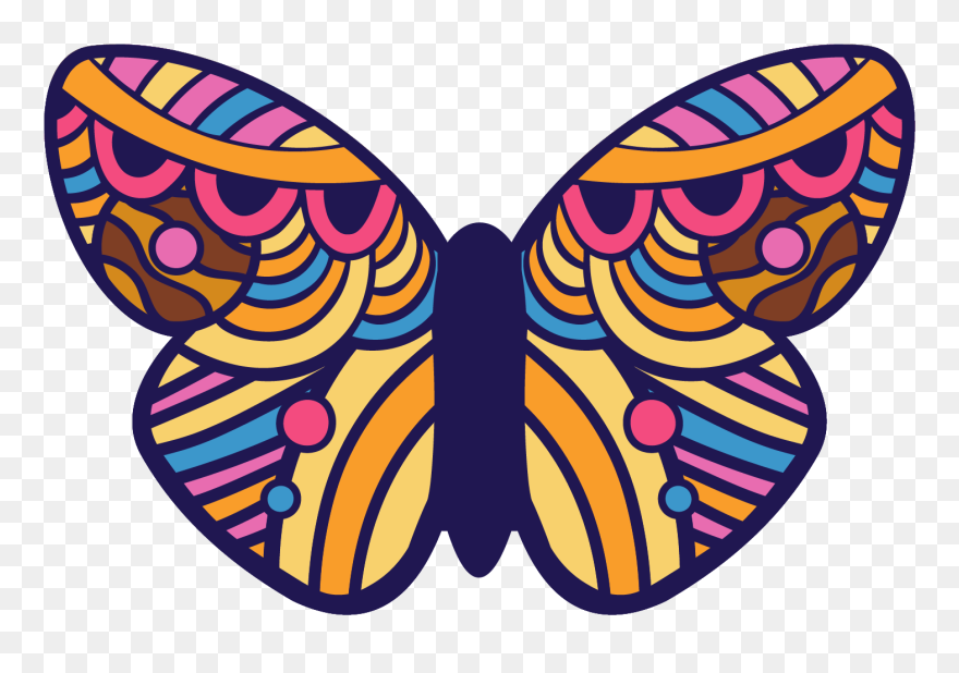 2020 Butterfly Decorative - Girl Scout Cookies 2020 Butterfly Clipart