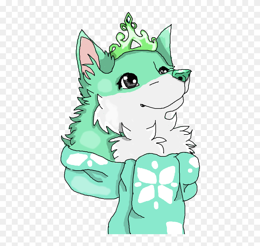 Orange Clipart Wolf - Drawing Arctic Wolf Animaljam - Png Download