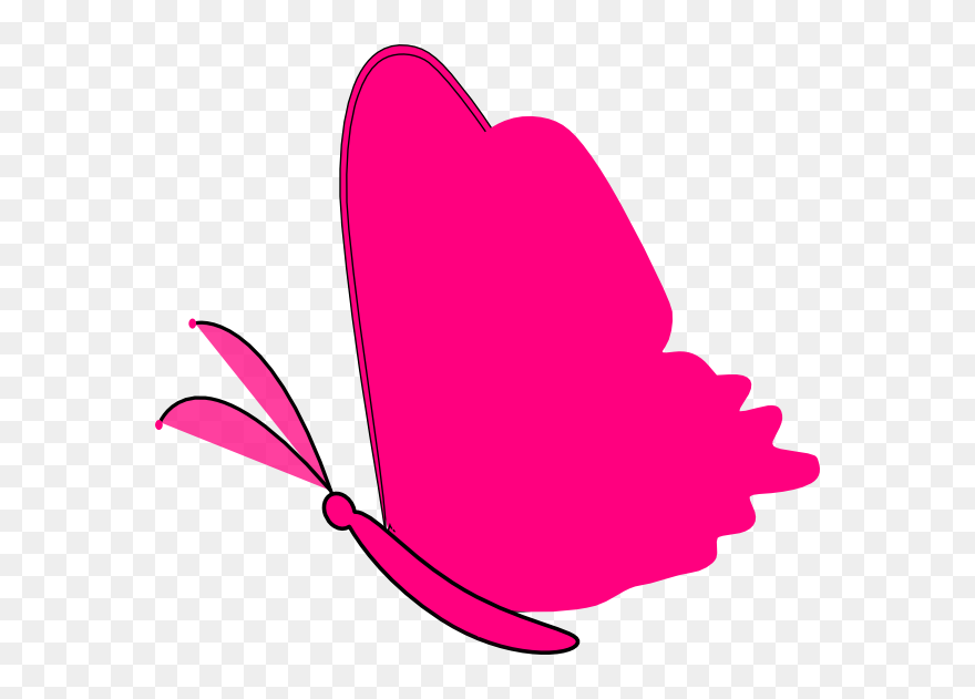 Heart And Butterfly Clipart Graphic Stock Butterfly - Clipart Butterfly Pink - Png Download