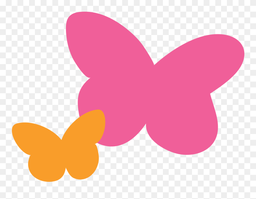2020 Butterflies Pink And Orange - Girl Scout Cookie Butterflies Clipart