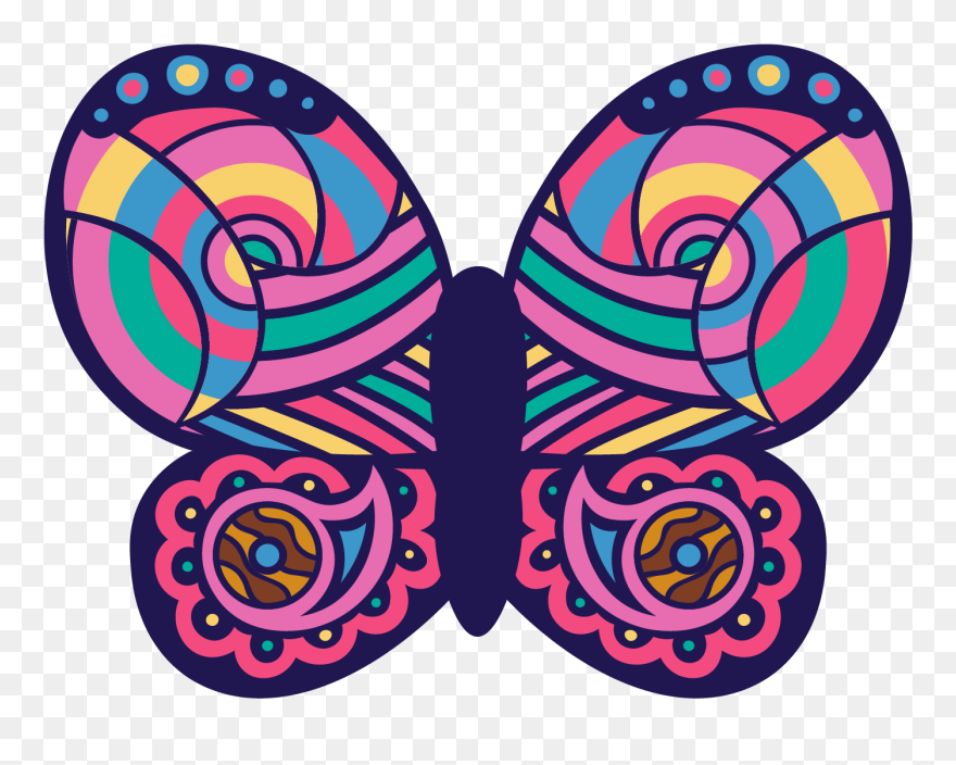 2020 Butterfly Decorative - Wow The World Girl Scouts Clipart