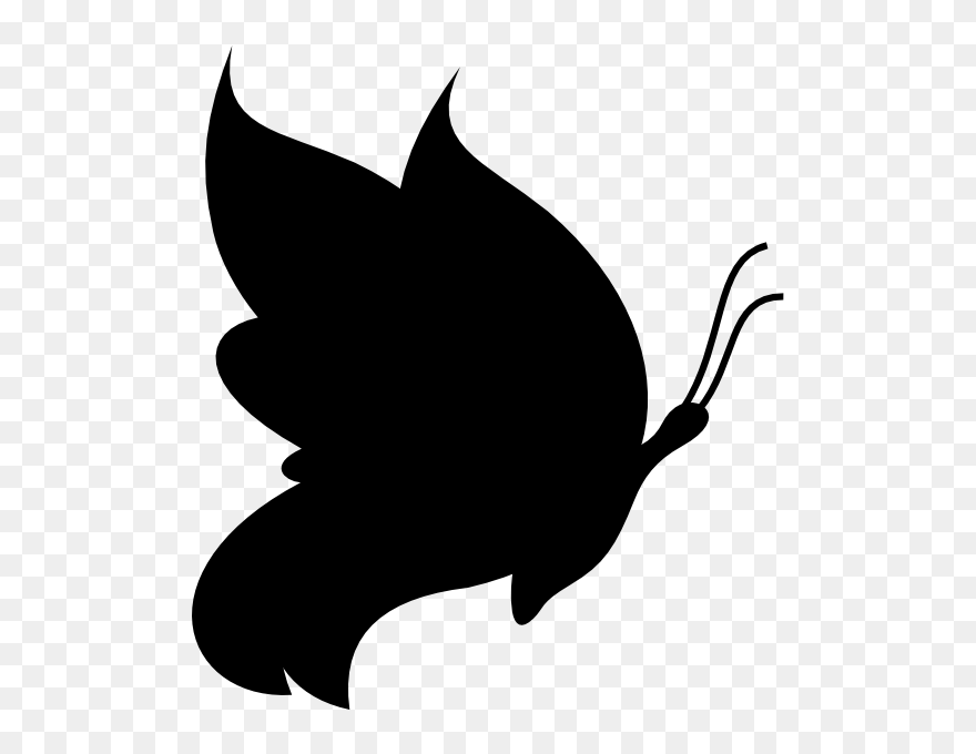 Black Butterfly Clip Art At Pngio - Clip Art Butterfly Black Transparent Png