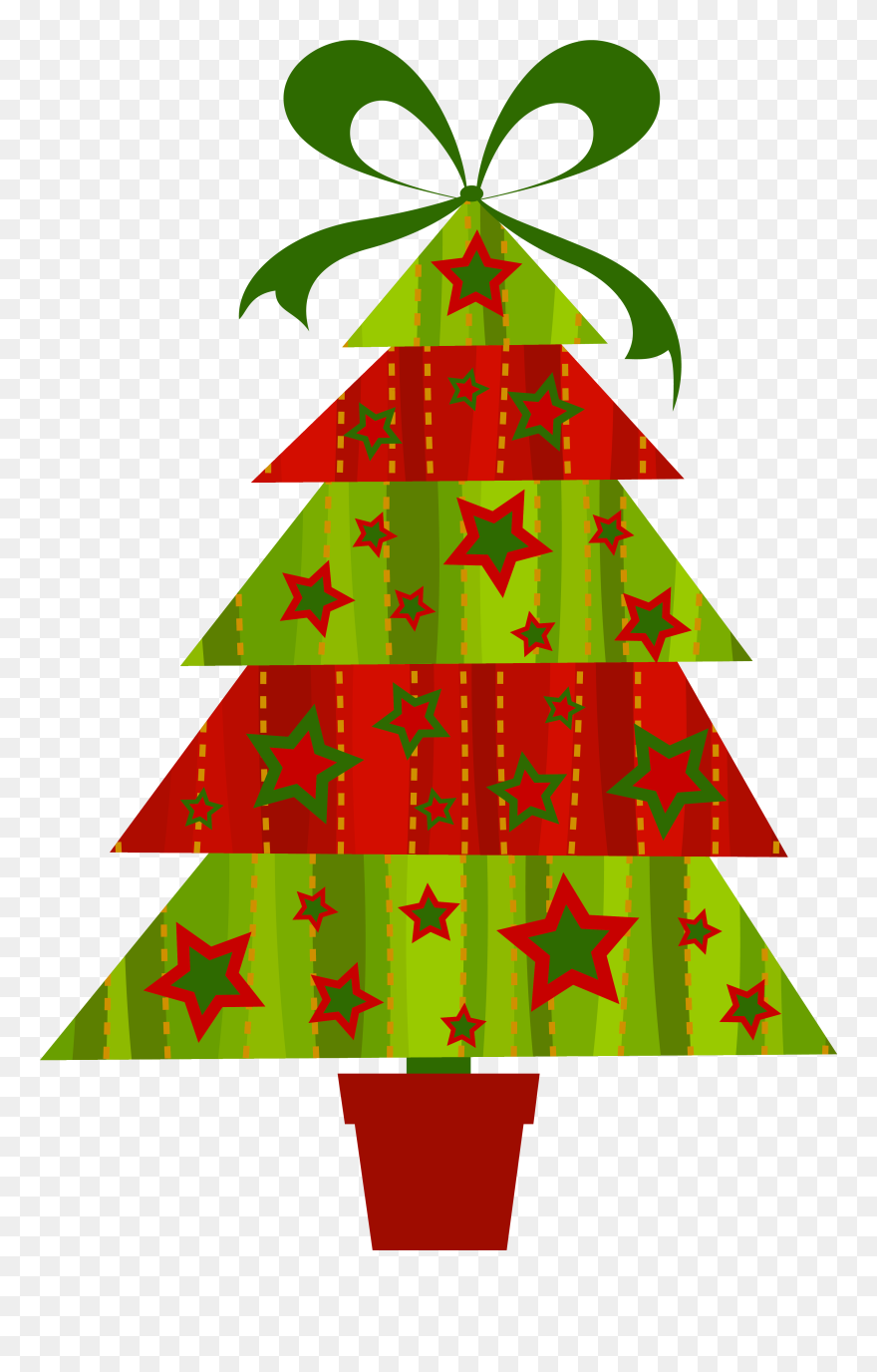 Free Christmas Tree Clipart Public Domain Christmas - Modern Christmas Tree Clip Art - Png Download
