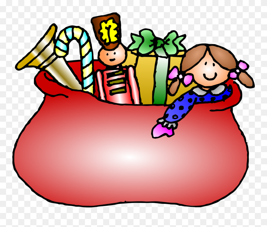 Free To Use Public Domain Christmas Clip Art - Santa Sack Clip Art - Png Download