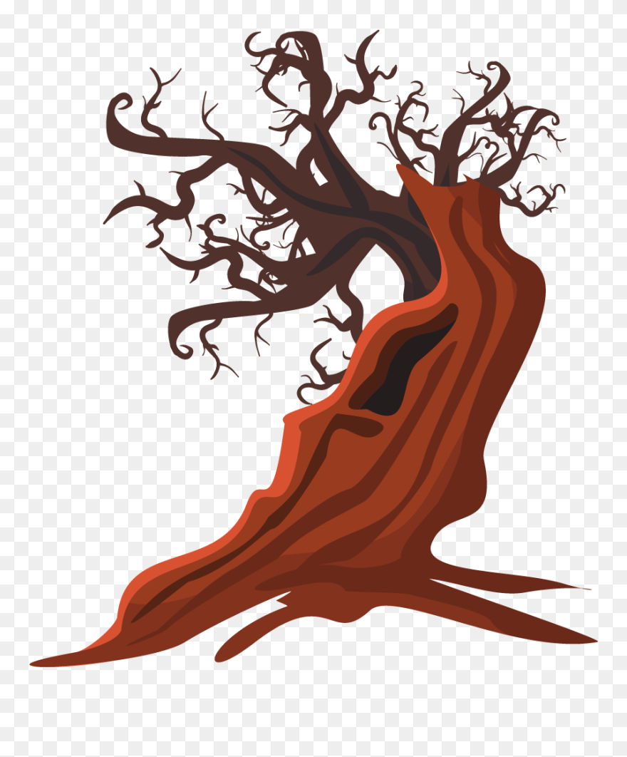Horror - Clipart - Dead Tree Png Cartoon Transparent Png