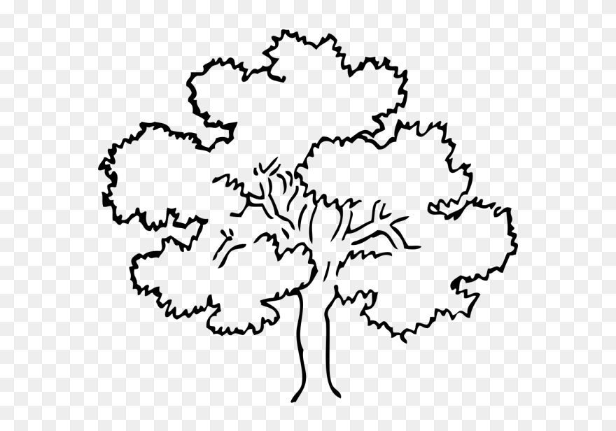 Oak Tree Png Icons - Tree Clipart Black And White Png Transparent Png
