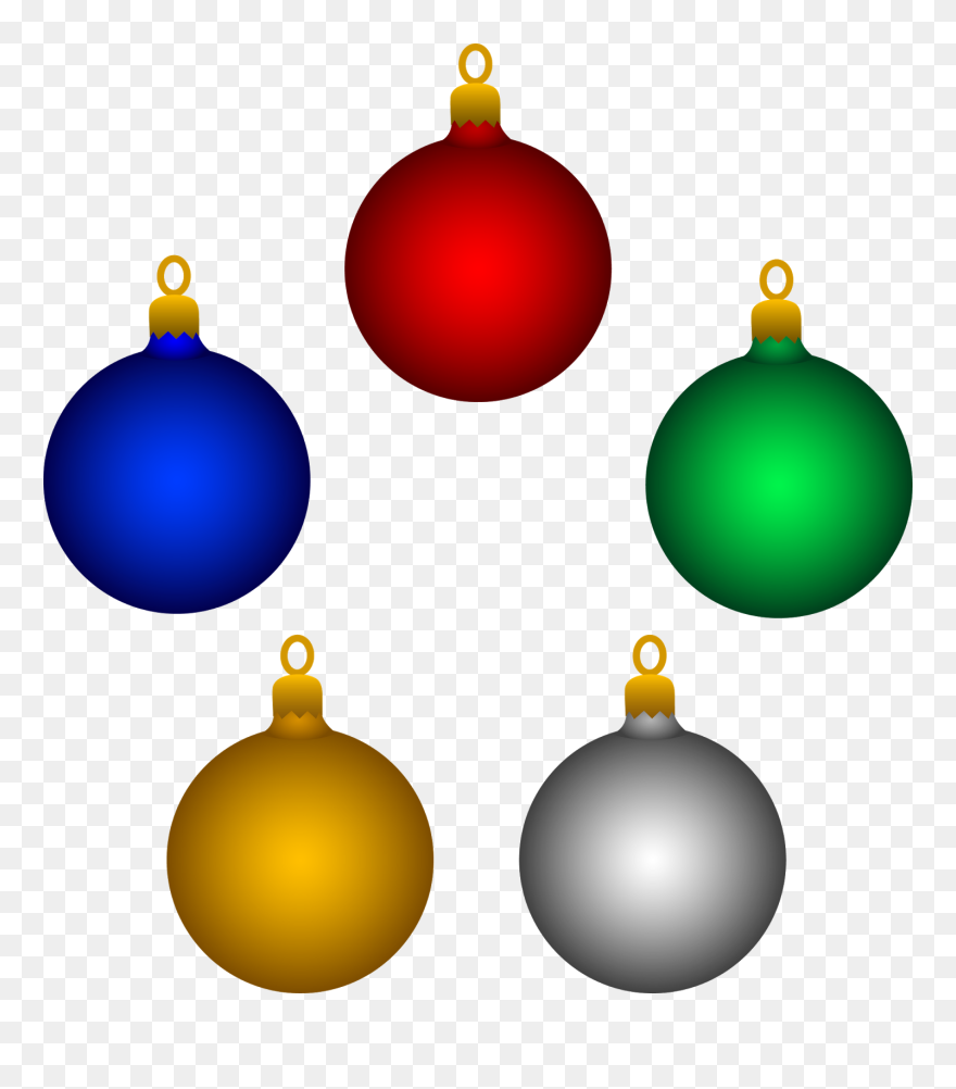 Animated Christmas Decorations Clipart - Christmas Tree Ornaments Clipart - Png Download
