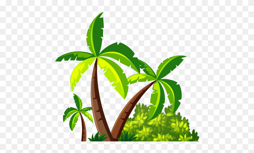 Coconut Tree Png - Gold Island Cartoon Clipart
