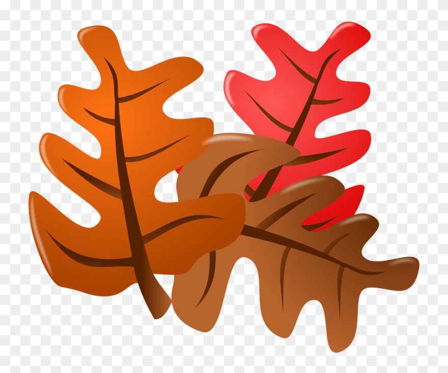 Brown Fall Leaves Clip Art - Png Download