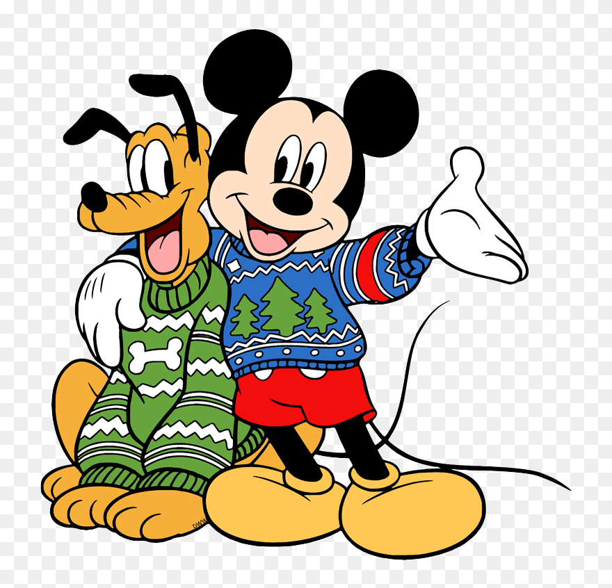 Mickey Mouse Wearing A Sweater Clipart