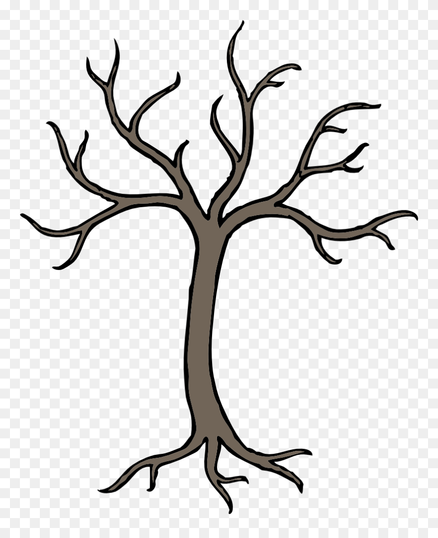 Onlinelabels Clip Art - Cartoon Tree Branch Drawing - Png Download