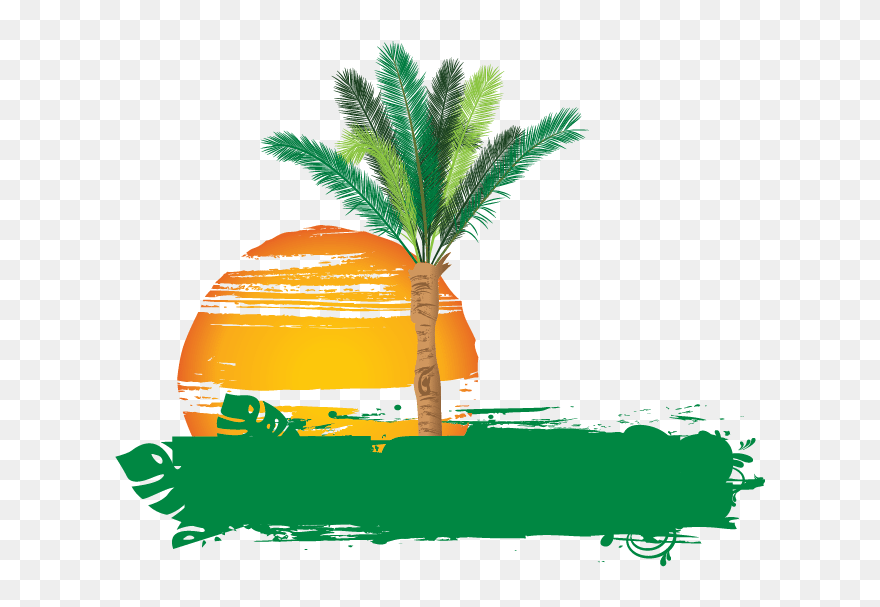 Palm Tree Logos Clipart