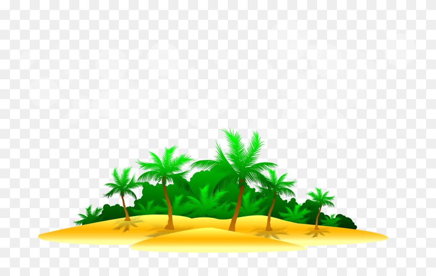 Seawater Clip Art Beach - Cartoon Island Png Transparent Png