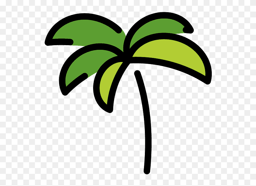 Palm Tree Emoji Clipart - Emoji - Png Download