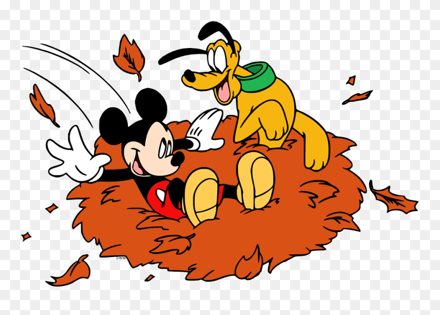 Mickey Fall Clipart
