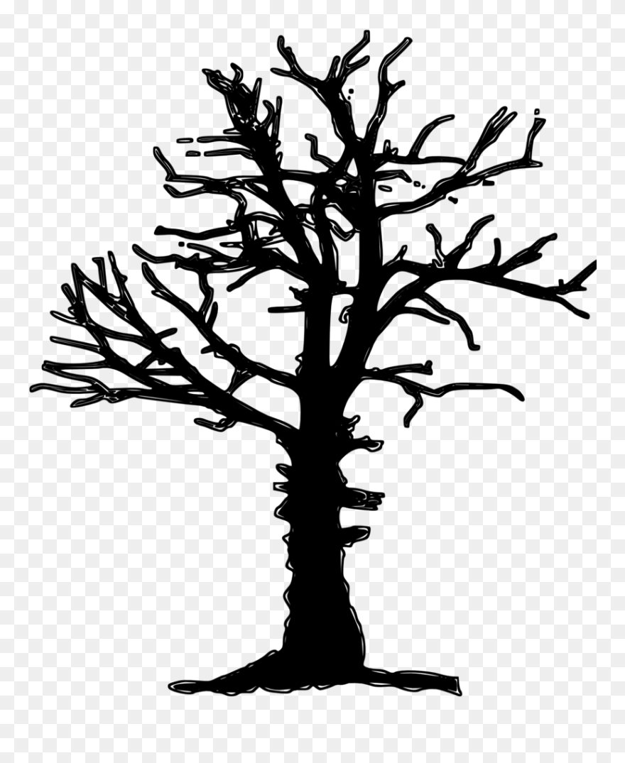 Dead Tree Silhouette Clipart