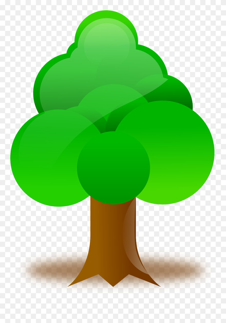 Cat Beside The Tree Cartoon Clipart