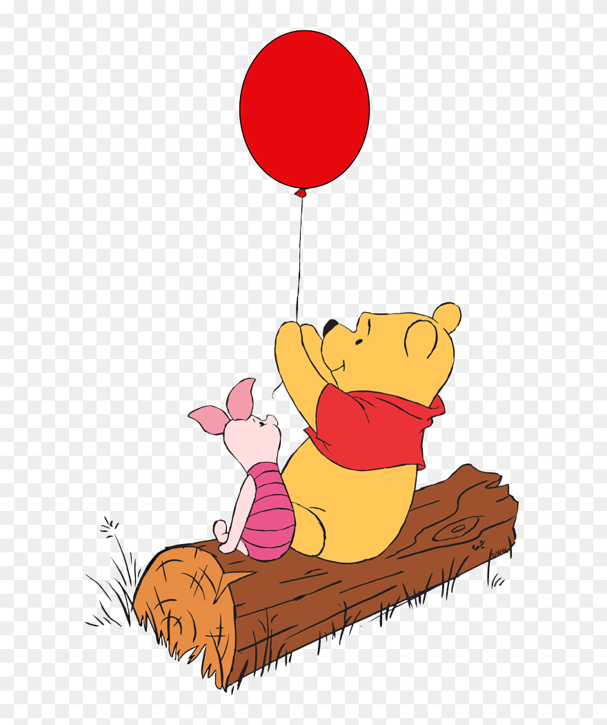 Winnie The Pooh And Piglet Sitting Clipart
