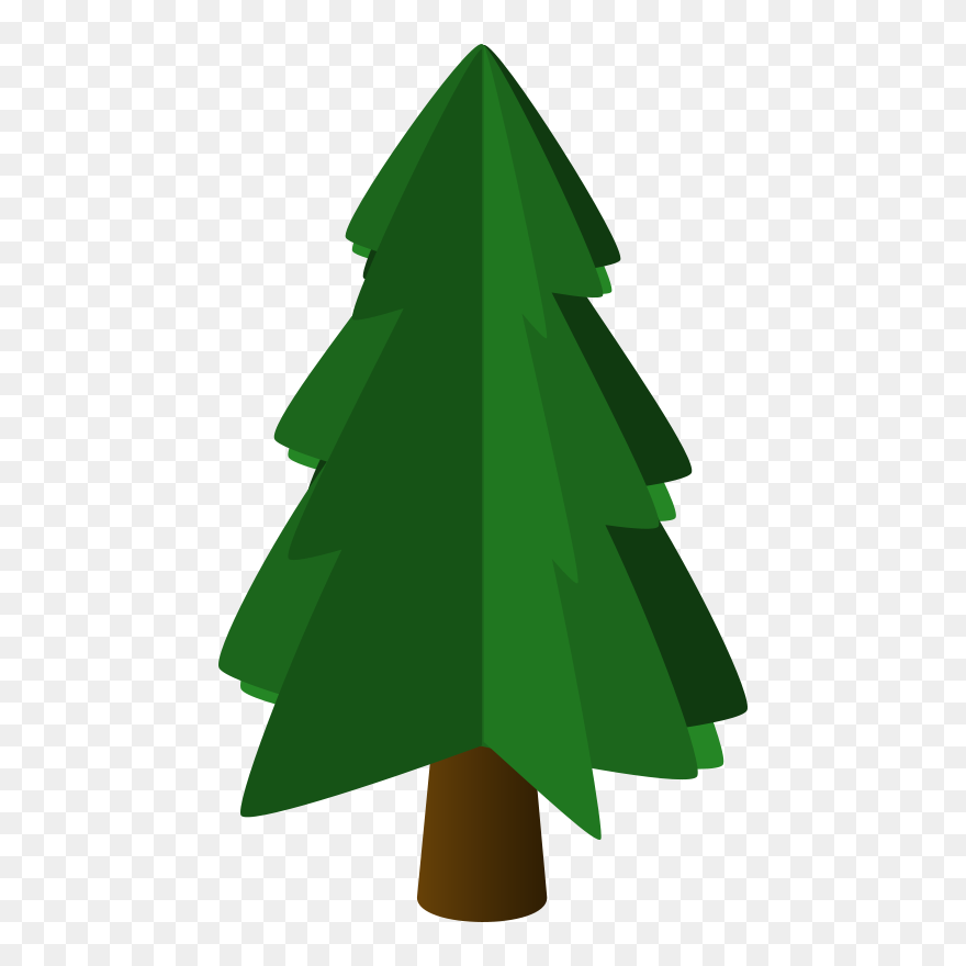 Computer Png Christmas - Pine Tree Icon Png Clipart
