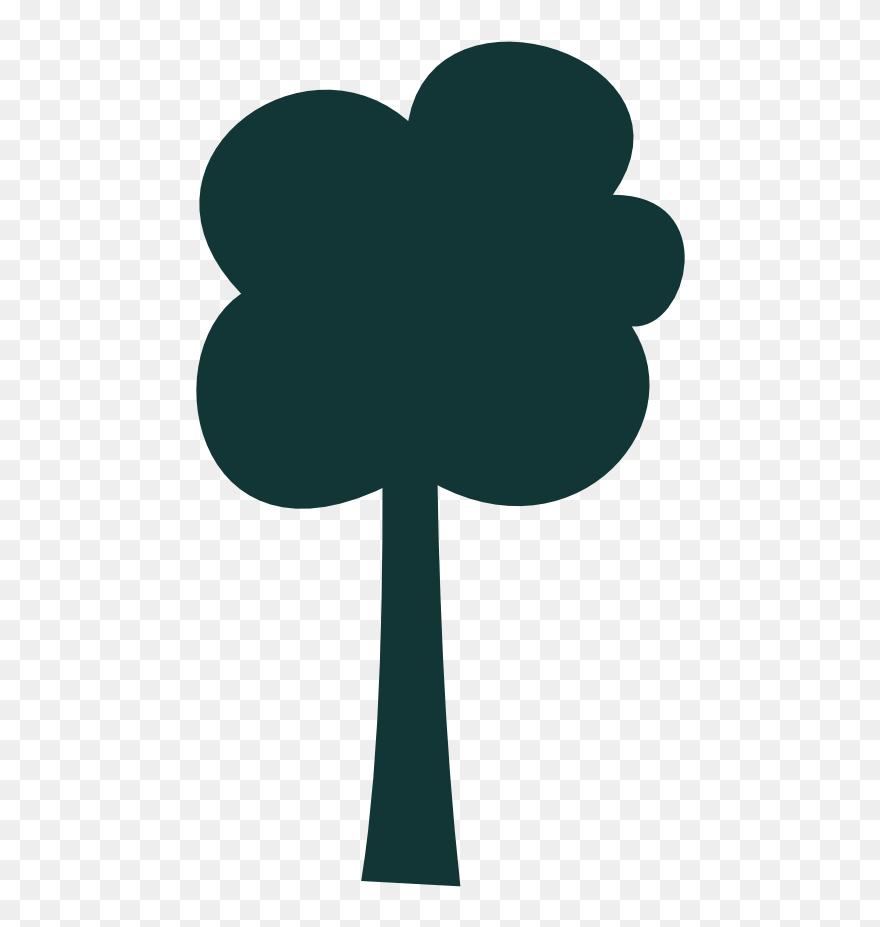 Simple Tree Outline Png - Trunk Clipart