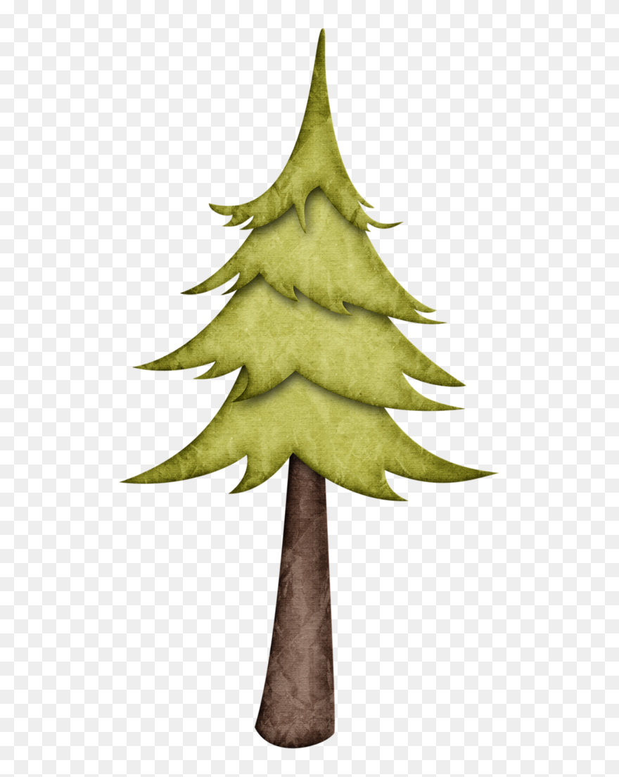 Jss Happycamper Pine Tree 3 - Camping Leaves Clipart - Png Download