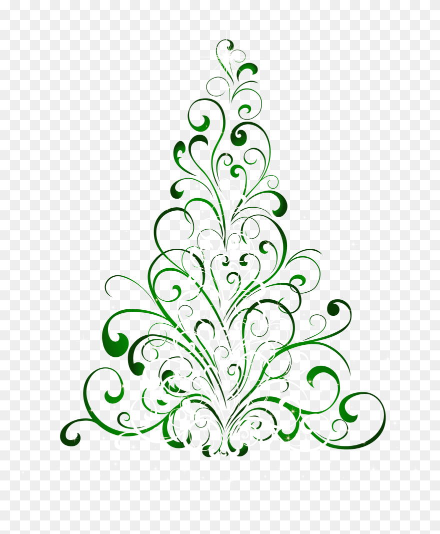 Tree Clipart Coloring Clip Art Transparent Download - Clip Art Christmas Tree Free - Png Download