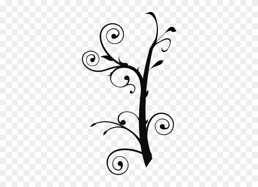 Swirl Vines Clipart - Png Download