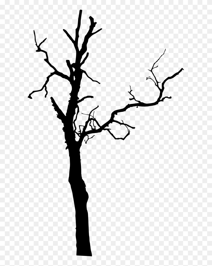 Dead Tree Branch Png - Dead Tree Silhouette Png Clipart