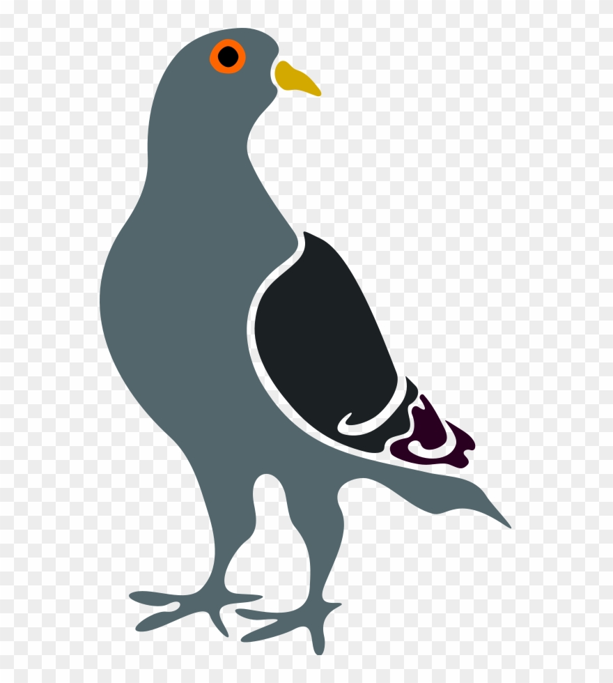 Flying Saucer Clipart - Pigeon Clip Art - Png Download